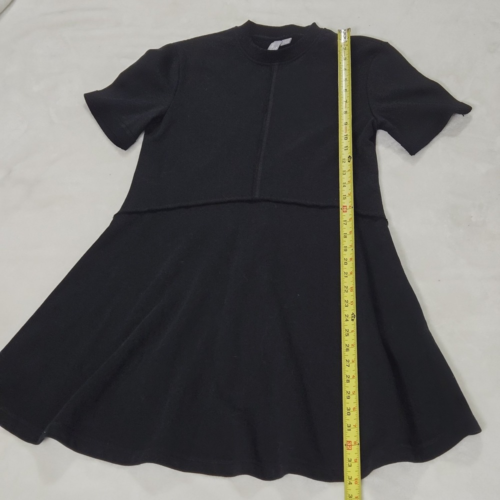 Anthopologie Sweaty Betty Revive T-Shirt Fit & Flare Athleisure Black Dress Sz 4 - Picture 14 of 14